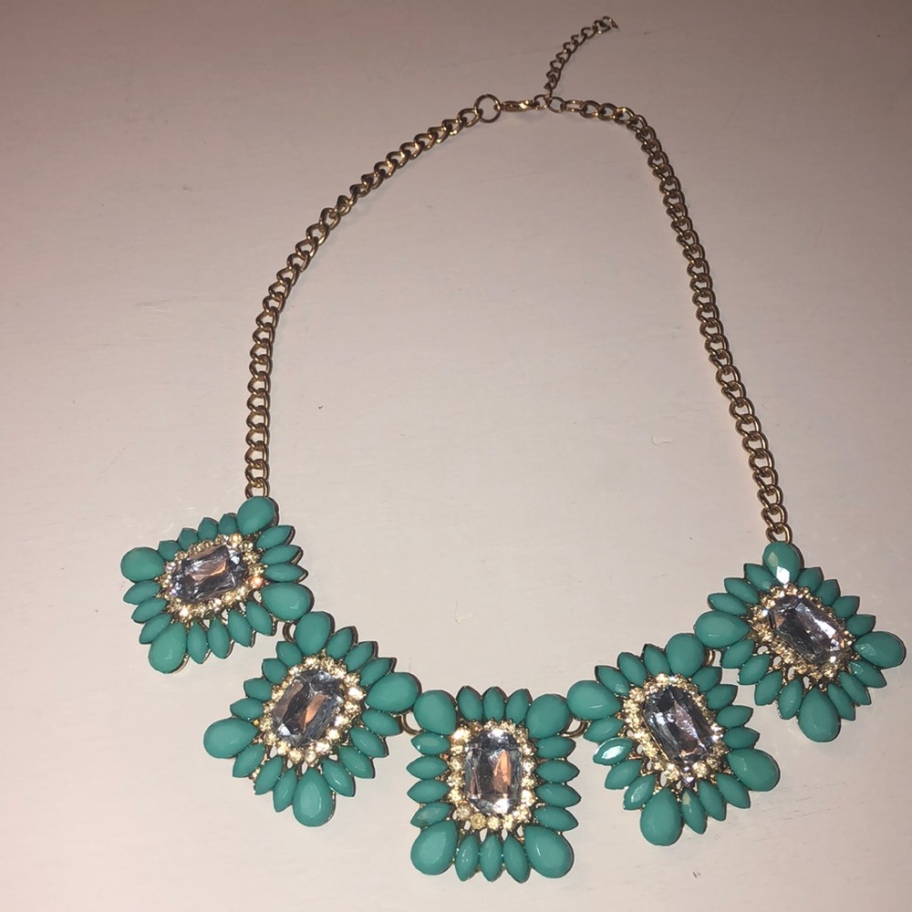 gem and stone 💎 gold necklace